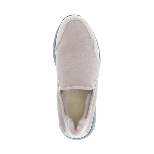 Merino Schuhe Slip On Sneaker Damen Classic, schwarze Sohle, rosa