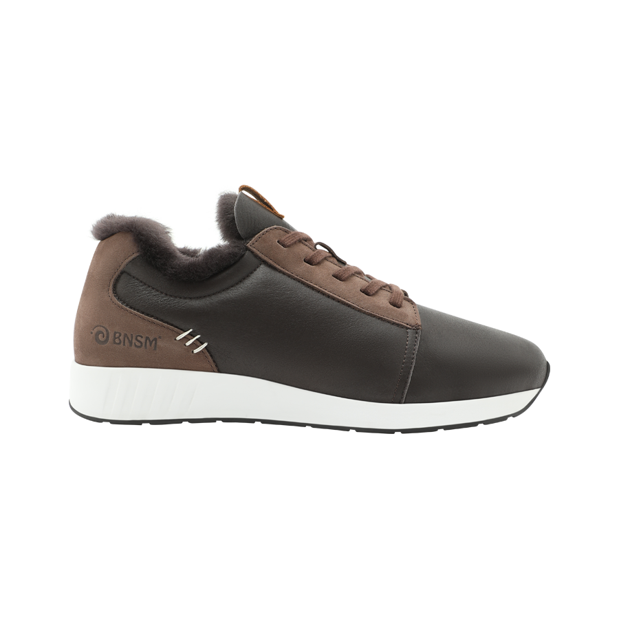 Merino Classic Low Herren, Leder