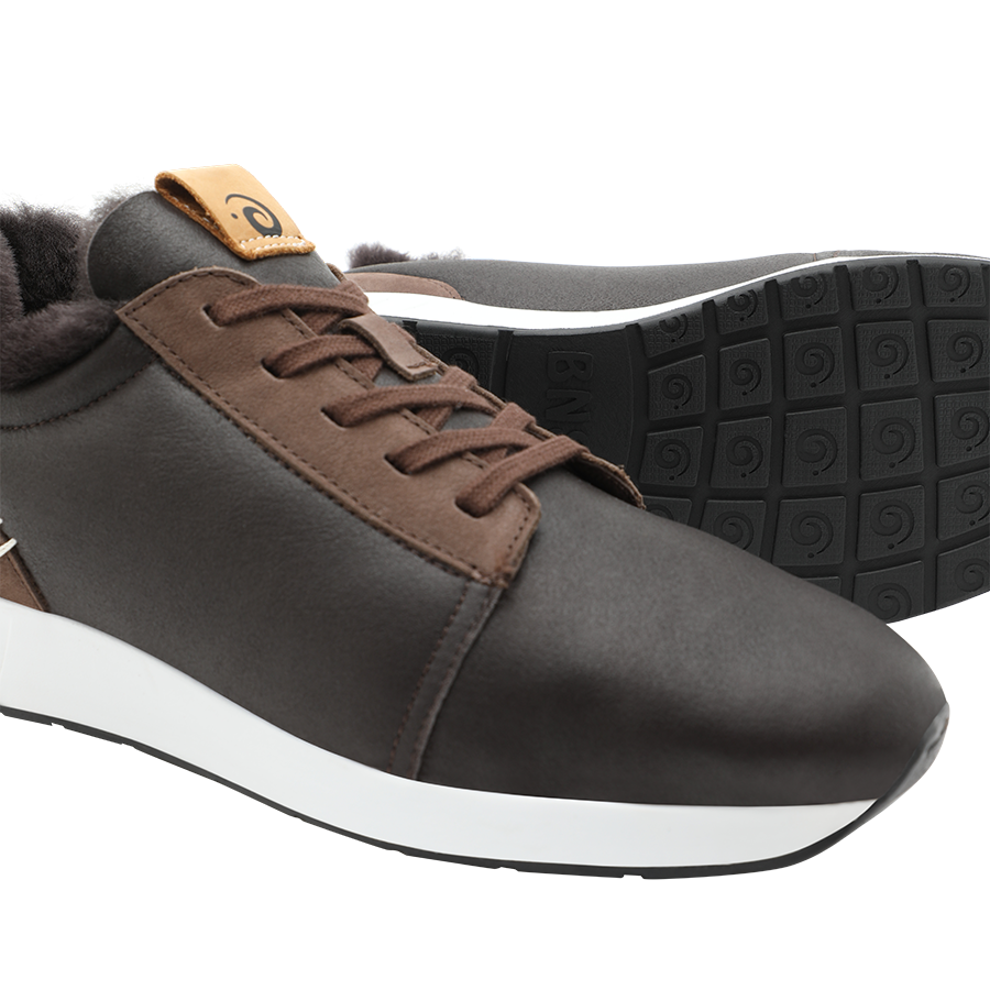 Merino Classic Low Herren, Leder