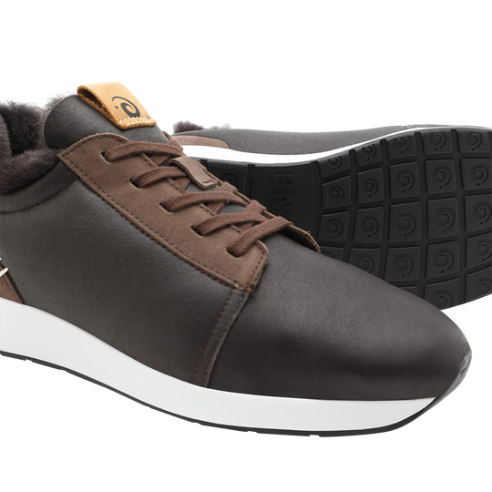 Merino Classic Low Herren, Leder