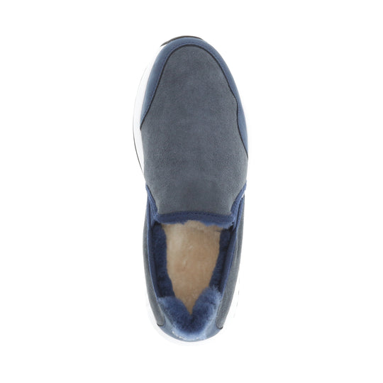 Merino Schuhe Slip On Sneaker Damen Classic, blau