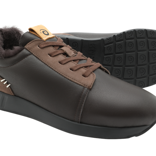 Merino Classic Low Herren, Leder