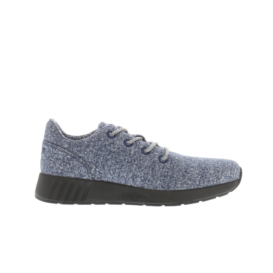 Merino Wolle Sneaker Herren, schwarze Sohle