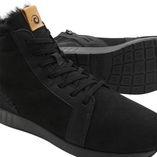 Merino Classic High, schwarze Sohle