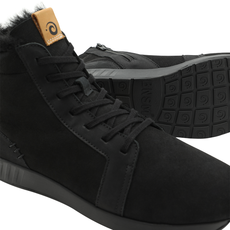 Merino Classic High Herren, schwarze Sohle