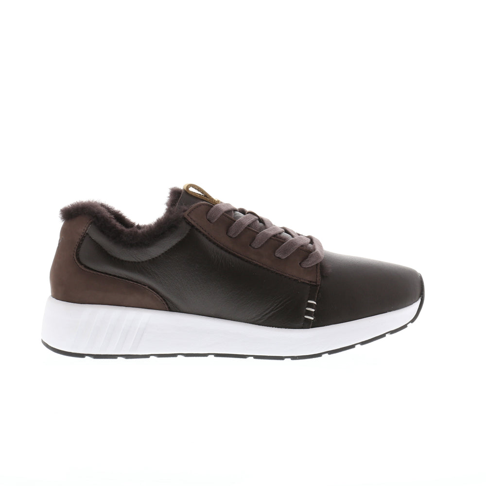 Merino Sneaker Herren Classic, Leder, braun