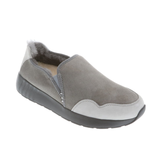 Merino Slip On, schwarze Sohle