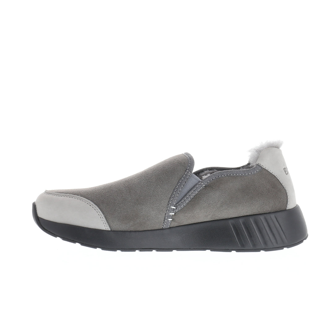 Merino Slip On, schwarze Sohle