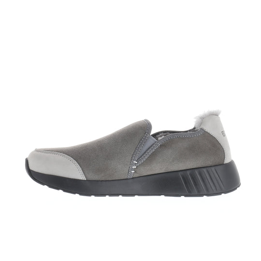 Merino Slip On, schwarze Sohle