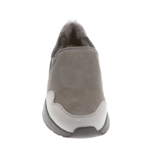 Merino Slip On, schwarze Sohle