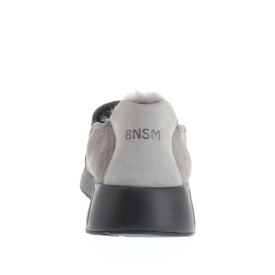 Merino Slip On, schwarze Sohle