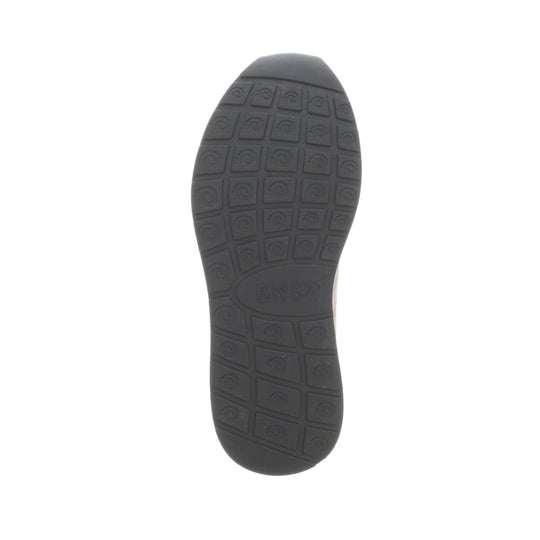 Merino Slip On, schwarze Sohle