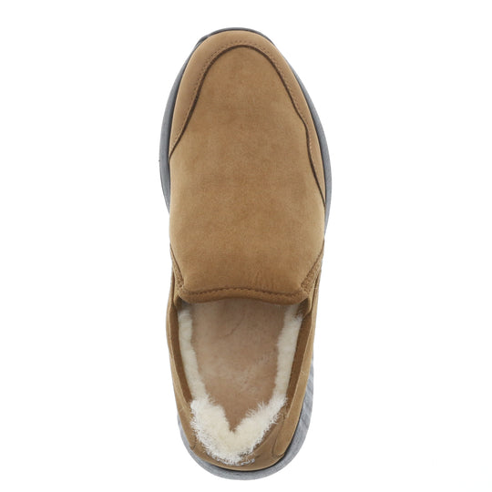 Merino Slip On Herren, schwarze Sohle