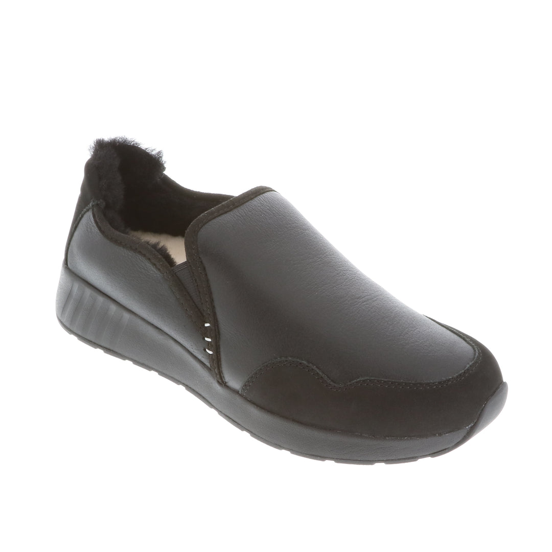 Merino Slip On Herren, Leder