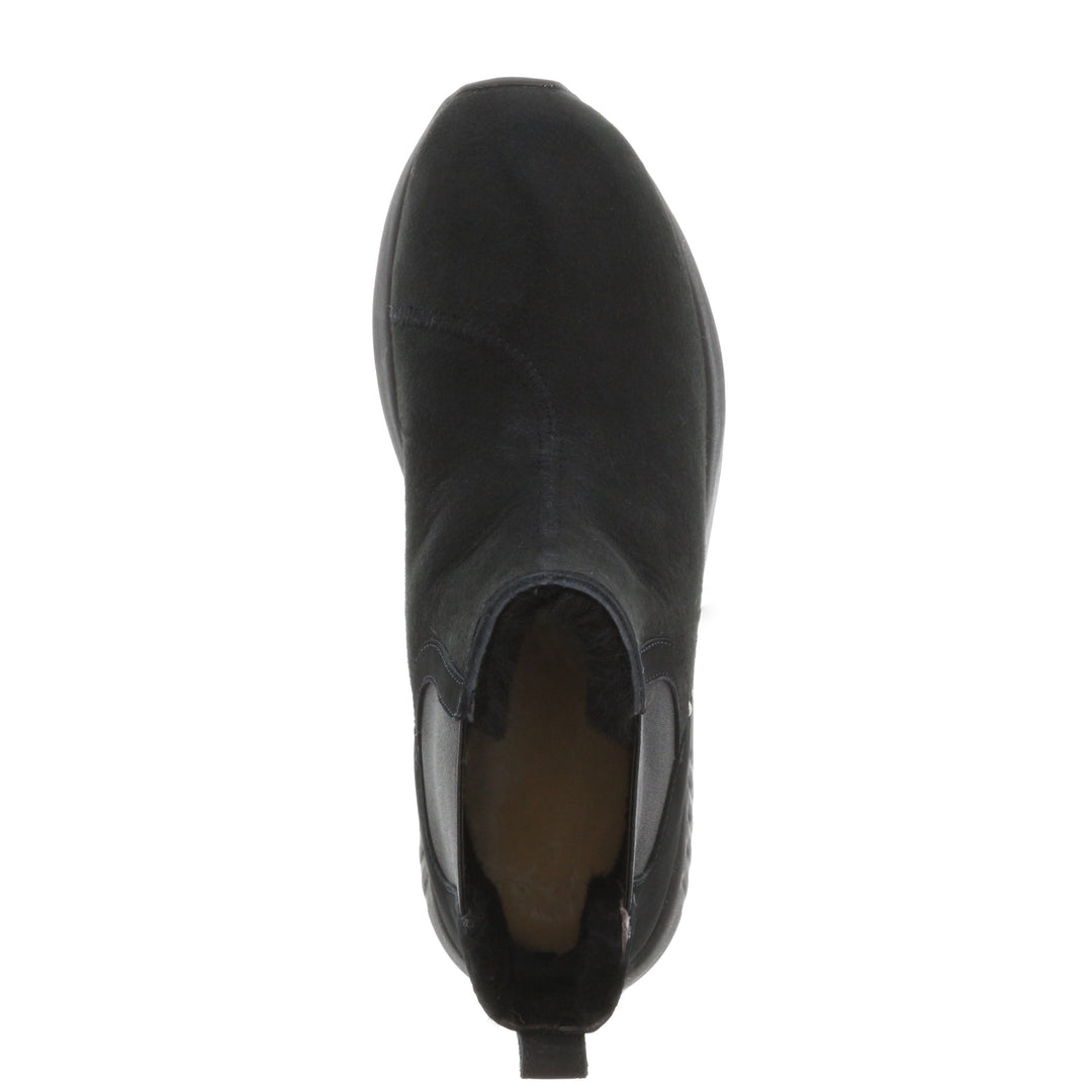 Merino Schuhe Chelsea Herren Classic, schwarze Sohle, schwarz