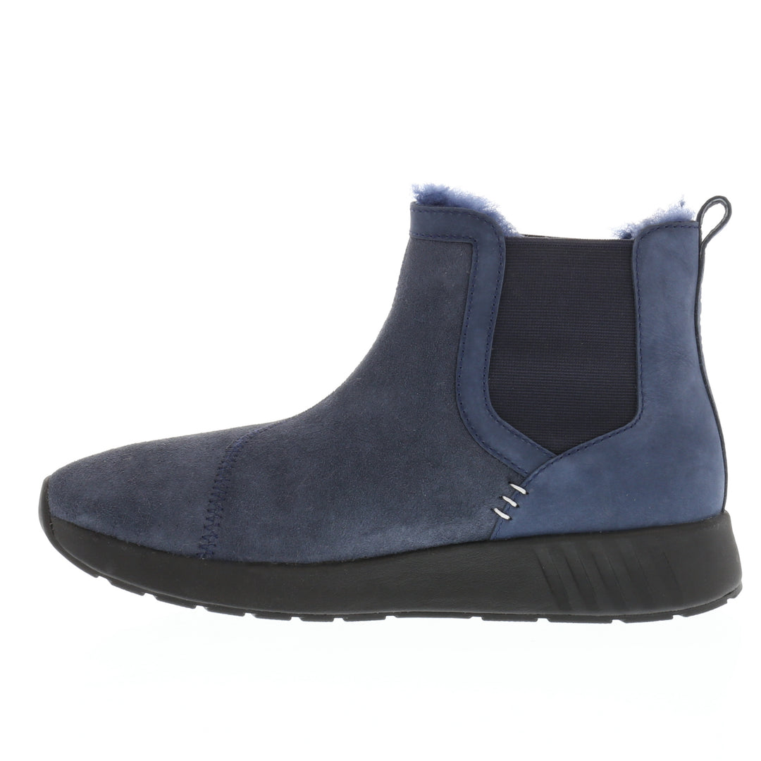 Merino Schuhe Chelsea Herren Classic, schwarze Sohle, blau