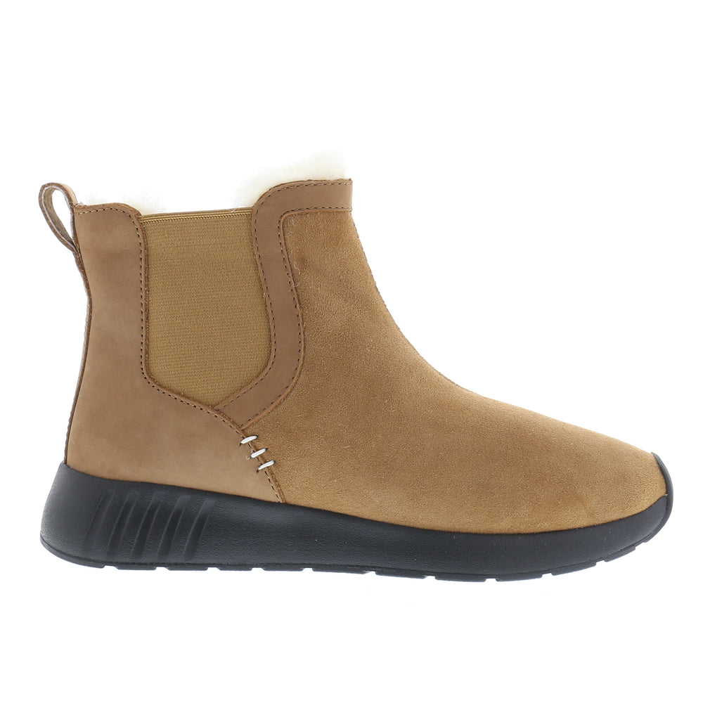 Merino Schuhe Chelsea Herren Classic, schwarze Sohle, chestnut